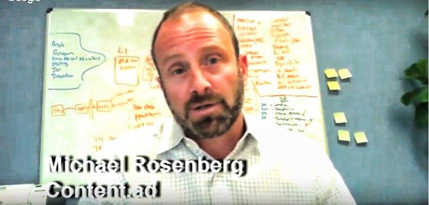 Michael Rosenberg, Chief Revenue Officer for Content.ad,